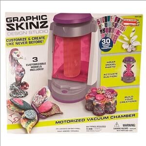 New in Box Graphic Skinz Design Studio Motorized Vacuum Chamber & 30 Transfers